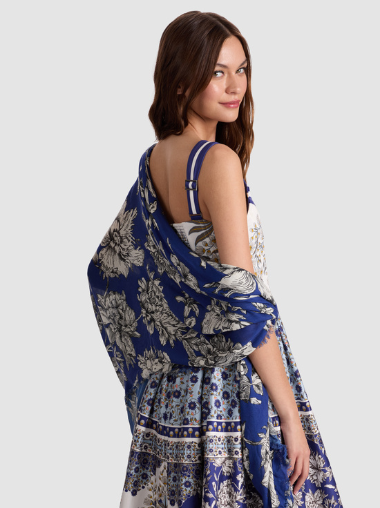 BLOOMING WILD INDIGO-LOLA SCARF