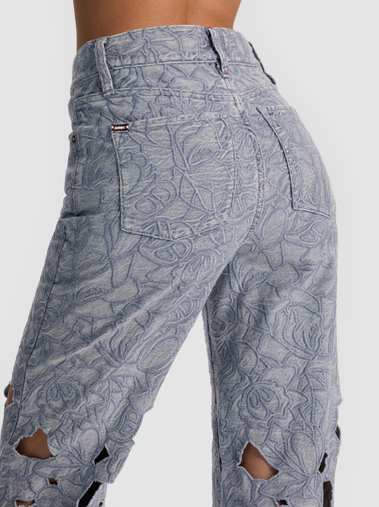 ROCKSTAR BLUE-CHIC LASERCUT JEAN