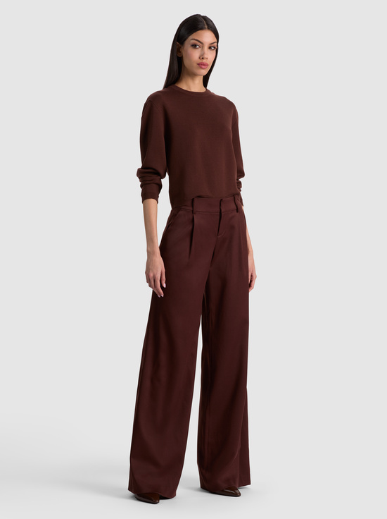 DARK CHOCOLATE-ERIC WOOL PANT