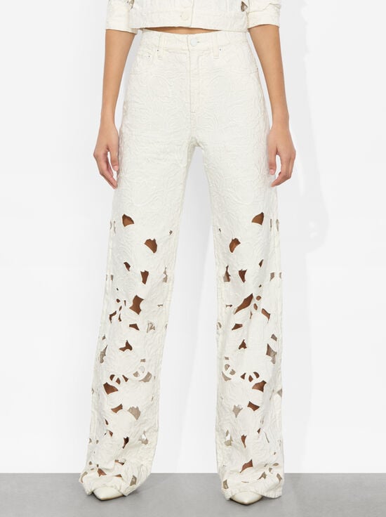 OFF WHITE-WEEZY EYELET JEAN