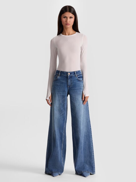 OFF WHITE-HOTTIE LONG SLEEVE BODYSUIT