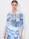 WILLA SILK BLOUSE - CHATEAU