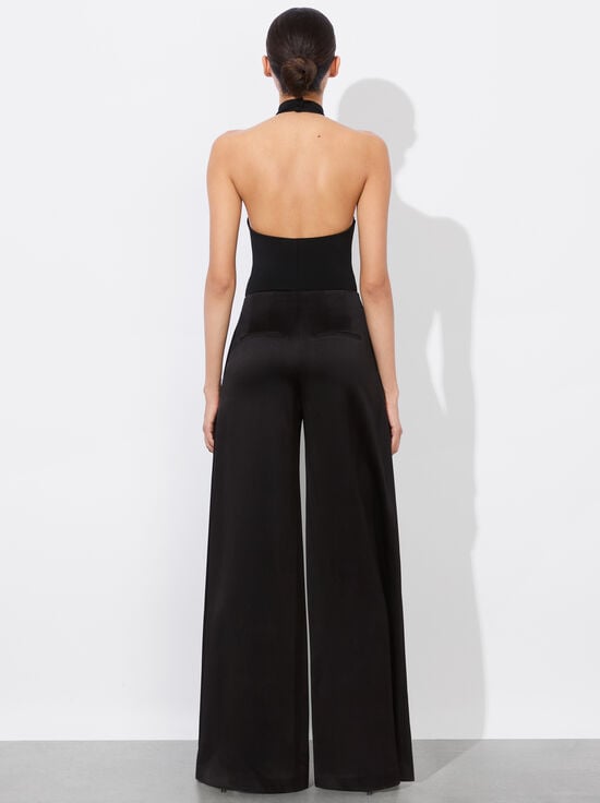 BLACK-AYANNA COWL BODYSUIT