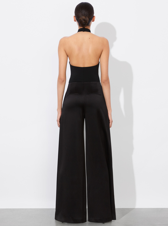 BLACK-AYANNA COWL BODYSUIT