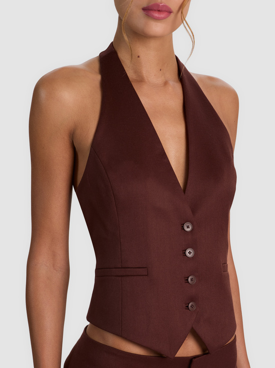 DARK CHOCOLATE-ERICA VEST