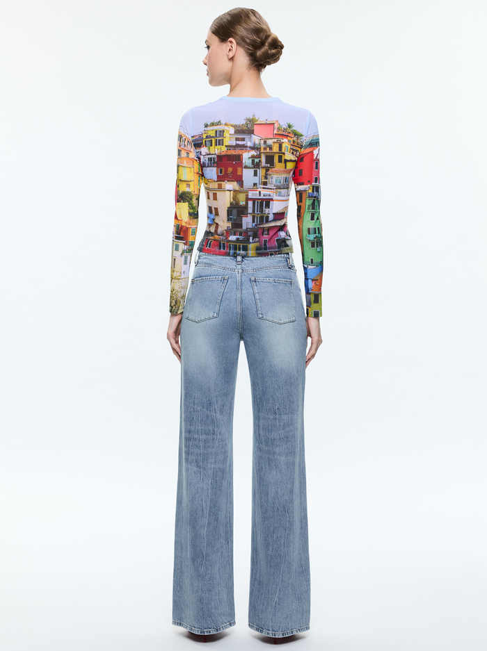 DELAINA MESH TOP - ITALIAN LANDSCAPE image 2 - Alice And Olivia
