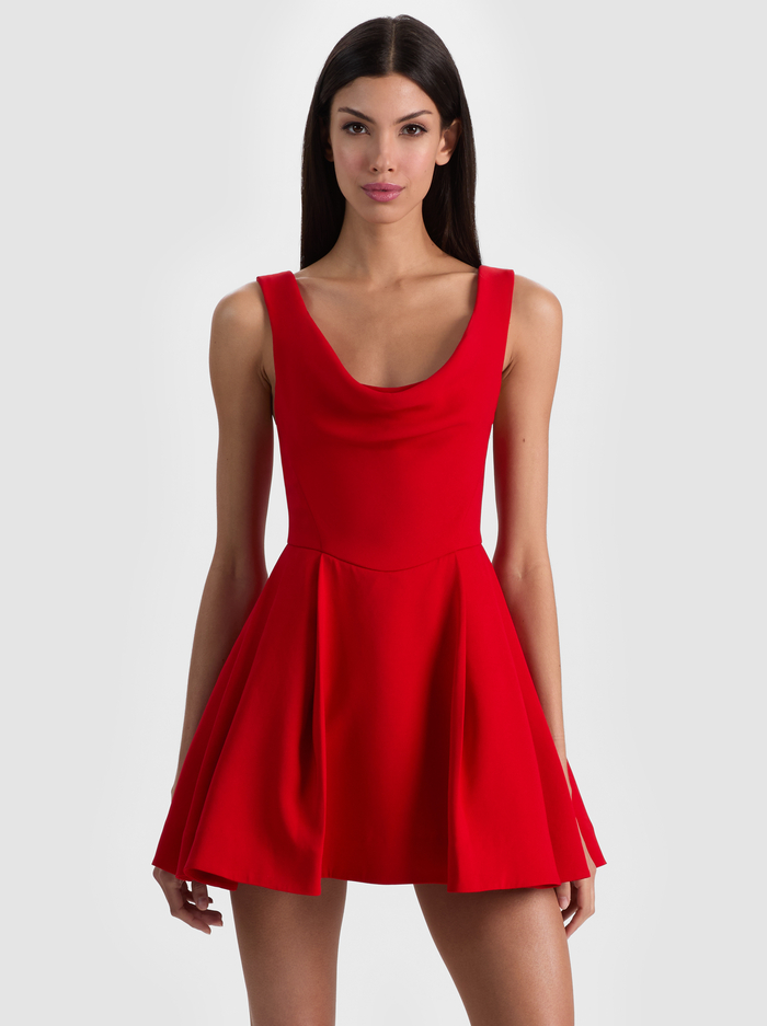 ESTRELLA MINI DRESS - CHILI PEPPER image 3 - ALICE + OLIVIA