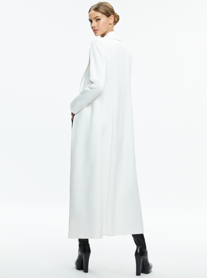 THEO NOTCH COLLAR COAT - OFF WHITE image 1 - Alice And Olivia