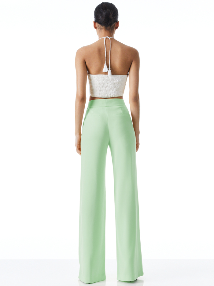 DEANNA HIGH WAISTED BOOTCUT PANT - SEAFOAM image 1 - Alice And Olivia