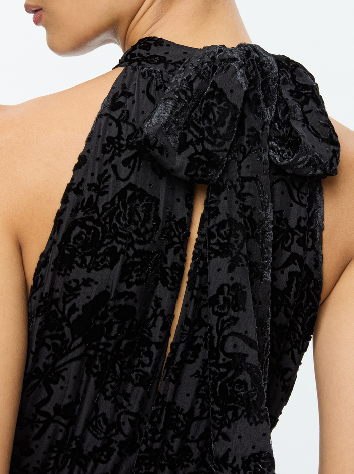 THELMA JUMPSUIT - ROMANCE BLACK image 1 - Alice And Olivia