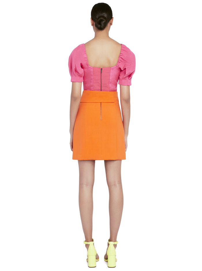 RIVA MINI SKIRT WITH TIE - MONARCH image 2 - Alice And Olivia