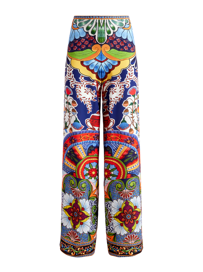 ATHENA WIDE LEG PANT - ON THE ROAD image 6 - Alice And Olivia