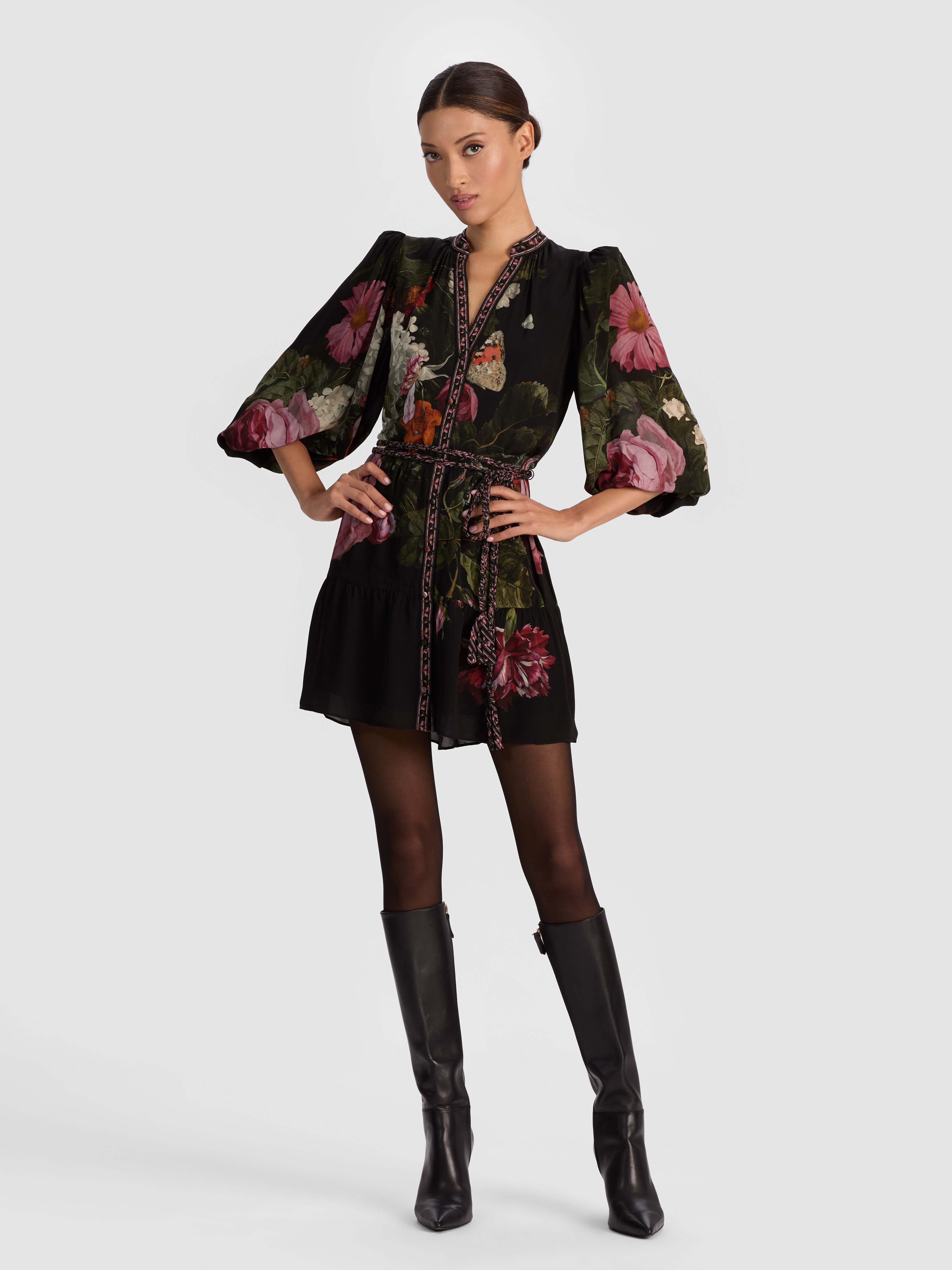 Antonette Mini Dress In Be Still | Alice + Olivia