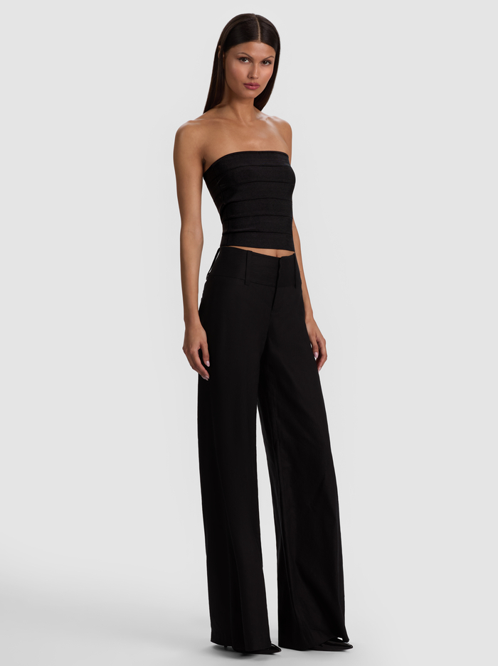 ALISON BANDAGE TUBE TOP - BLACK image 4 - ALICE + OLIVIA