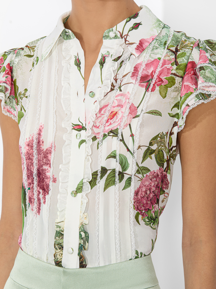 MINDA BLOUSE - ROSE WHISPER image 3 - Alice And Olivia