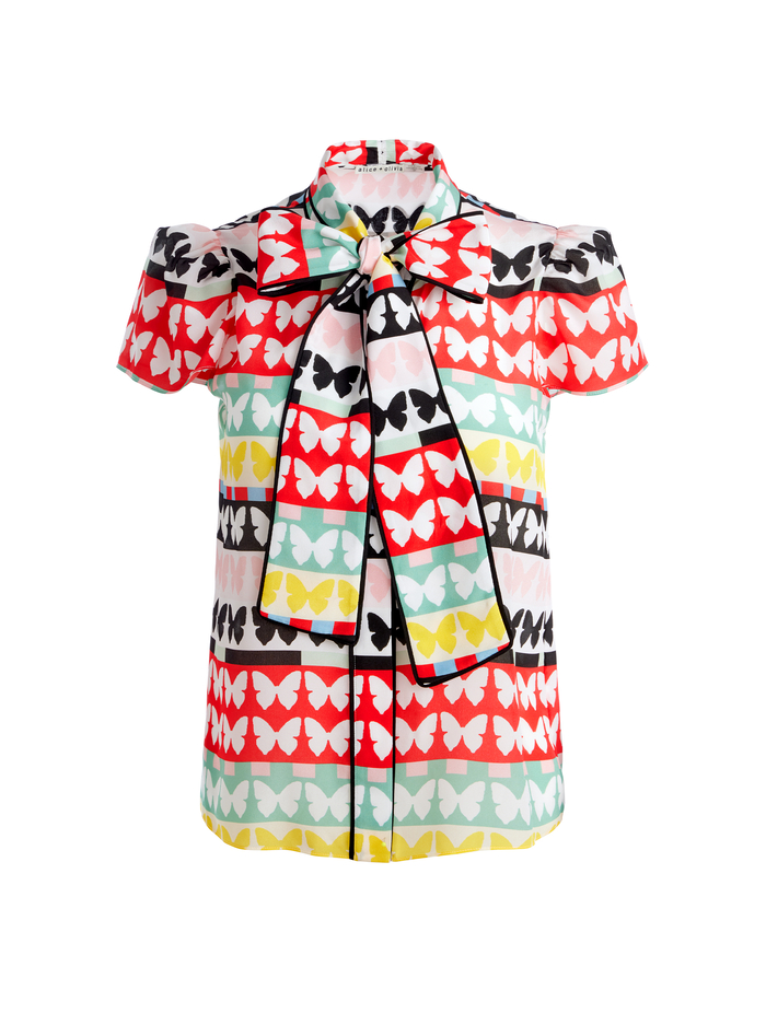 JEANNIE BUTTON DOWN - FLUTTERS image 5 - Alice And Olivia