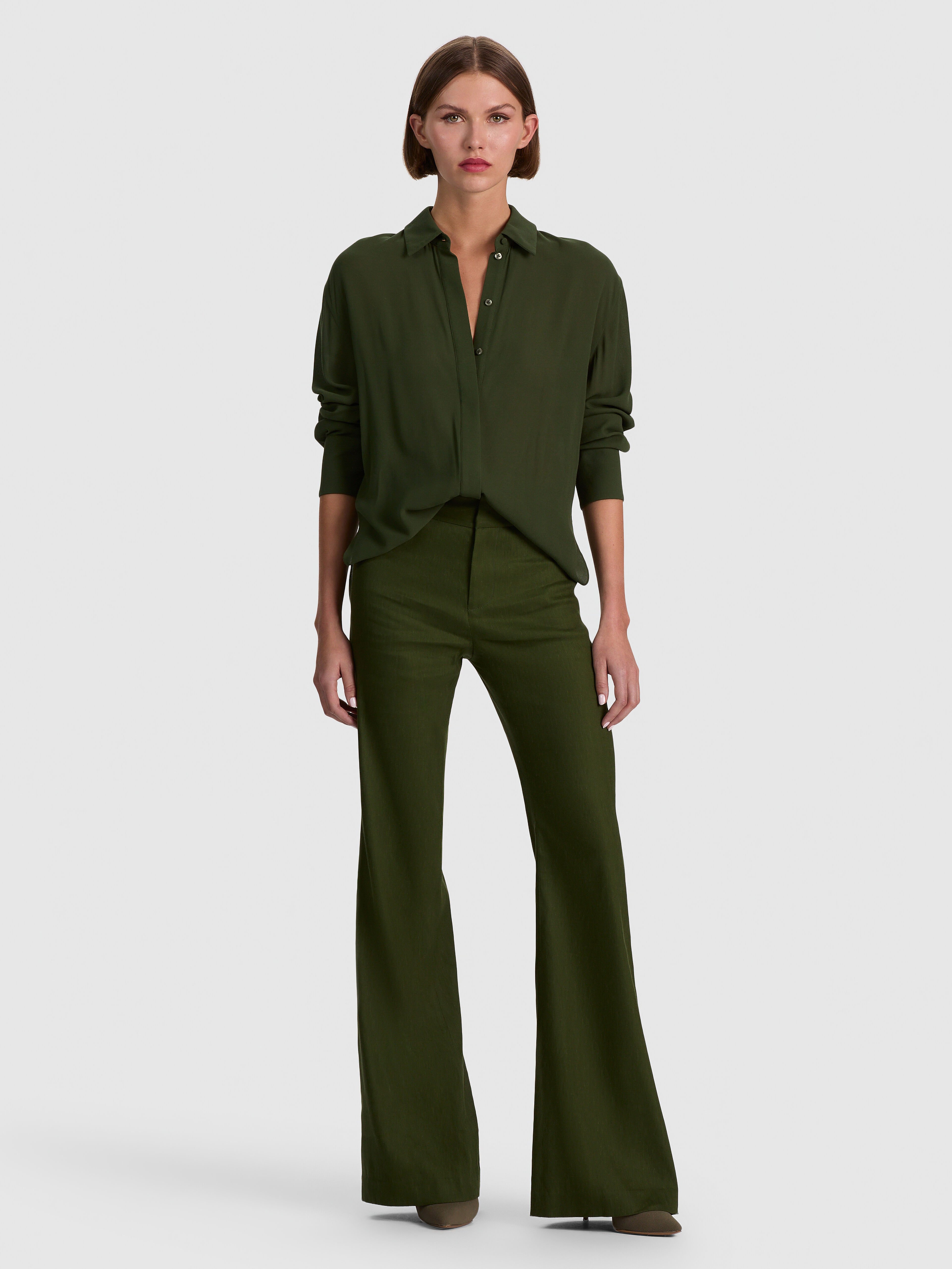 ★ウィンダンシー ★AFD X WDS DOWN MUFF /OLIVE DECLAN PULL ON GENIE PANT in DARK FERN | ALICE + OLIVIA
