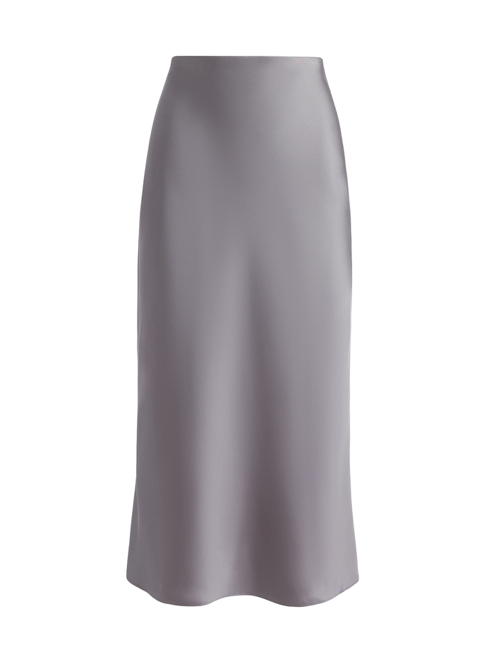MAEVE SLIP SKIRT - STORM GREY image 5 - Alice And Olivia