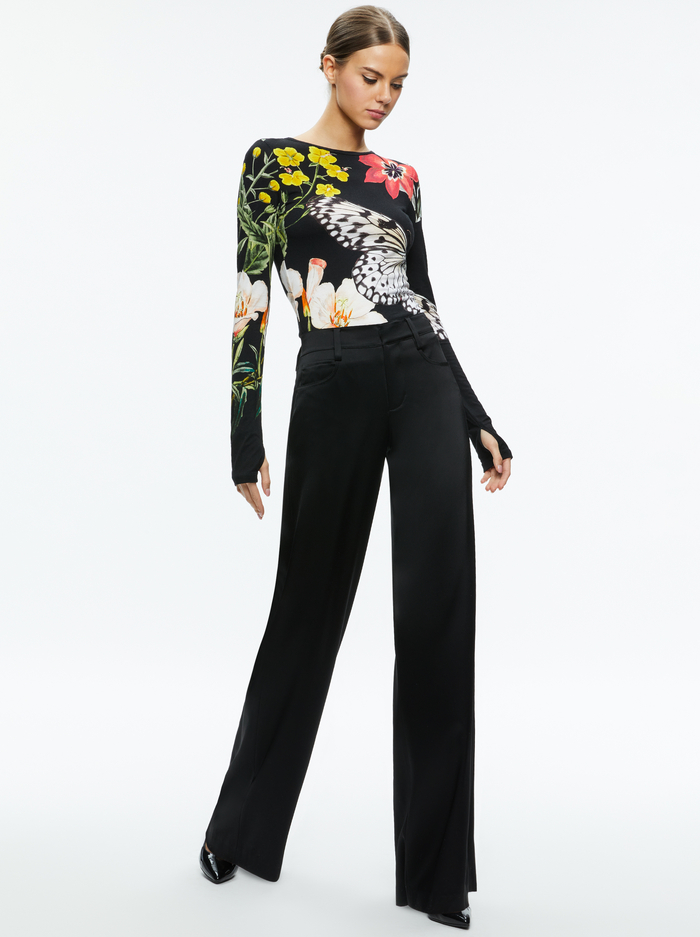 DELAINA LONG SLEEVE TOP - ESSENTIAL FLORAL image 4 - Alice And Olivia