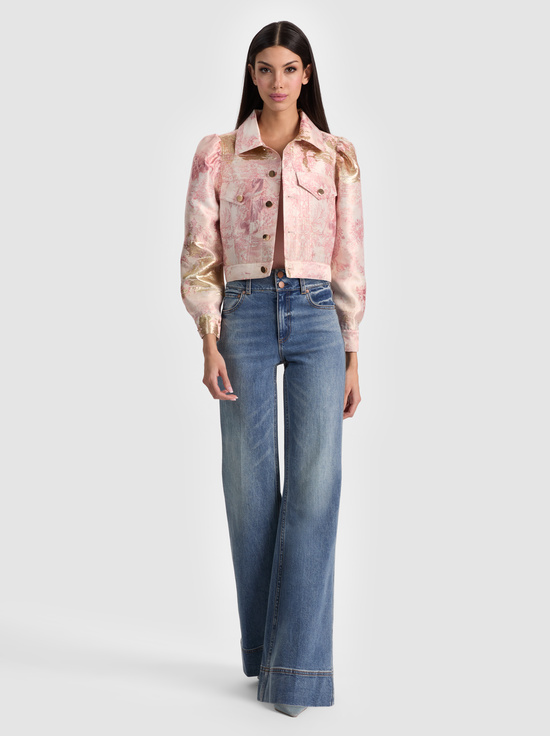 ENGLISH ROSE TOILE-LANA PUFF SLEEVE JACKET