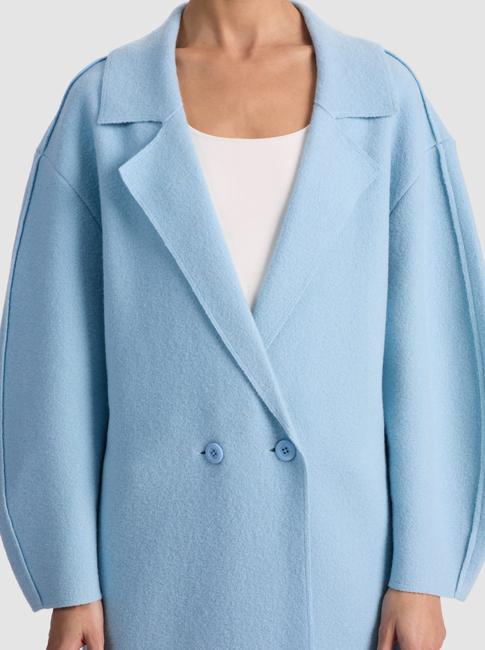 WAVERLY COCOON COAT - CAROLINA BLUE image 3 - ALICE + OLIVIA