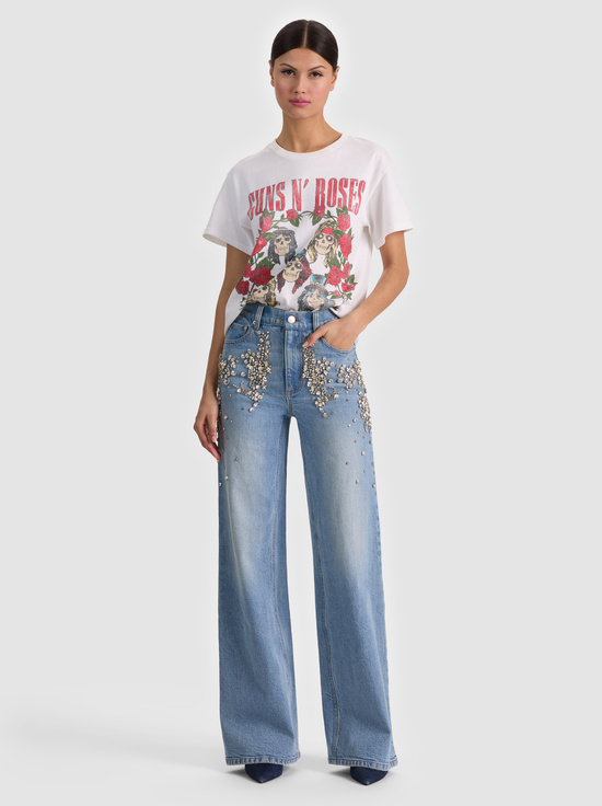 CELINE VINTAGE-CHIC EMBELLISHED JEAN