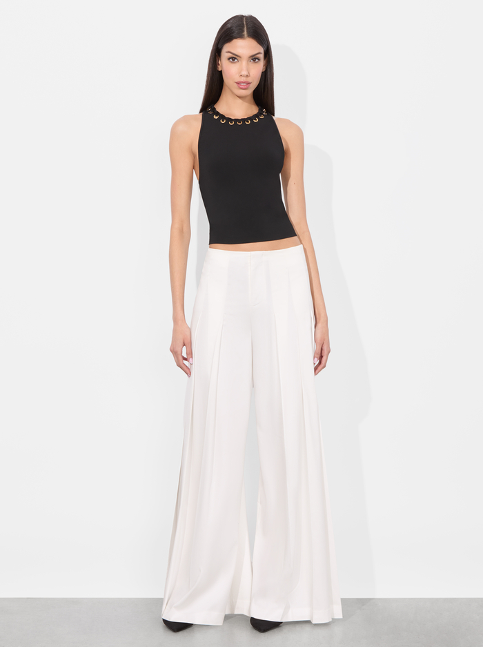 HEIDI GROMMET TANK - BLACK image 1 - Alice And Olivia