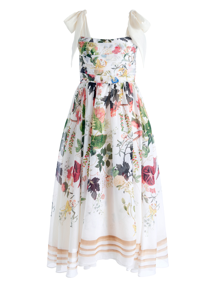 HAVEN FLARED MIDI DRESS - BLUSH KISS VANILLA image 5 - Alice And Olivia