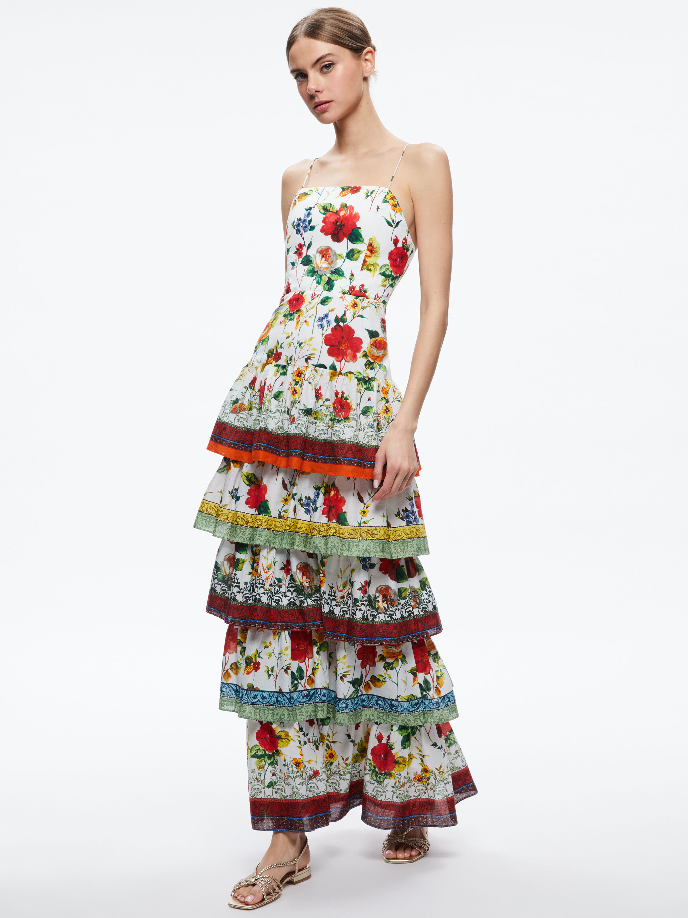 Alice and olivia floral cheap maxi dress