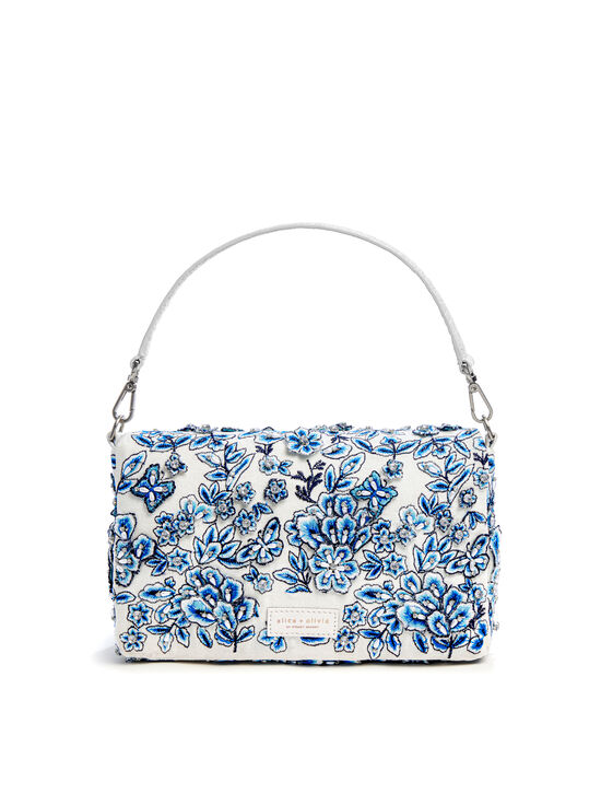 BLUE/OFF WHITE-ALICIA SHOULDER BAG