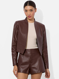 NEW HARVEY LEATHER JACKET - MOCHA