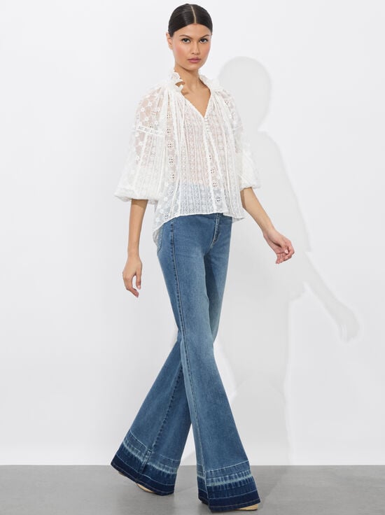 OFF WHITE-NORAH EYELET BLOUSE