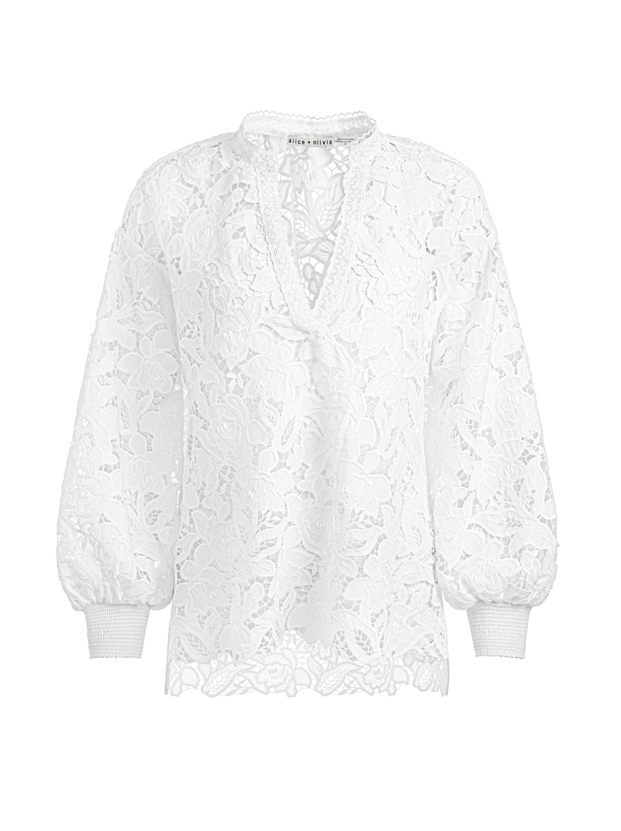 AISLYN BLOUSE - OFF WHITE image 5 - Alice And Olivia