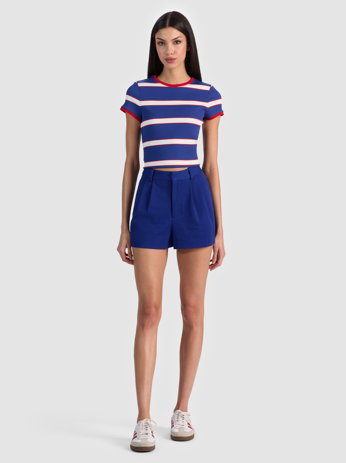 CONRY PLEATED SHORT - TWILIGHT BLUE image 1 - ALICE + OLIVIA