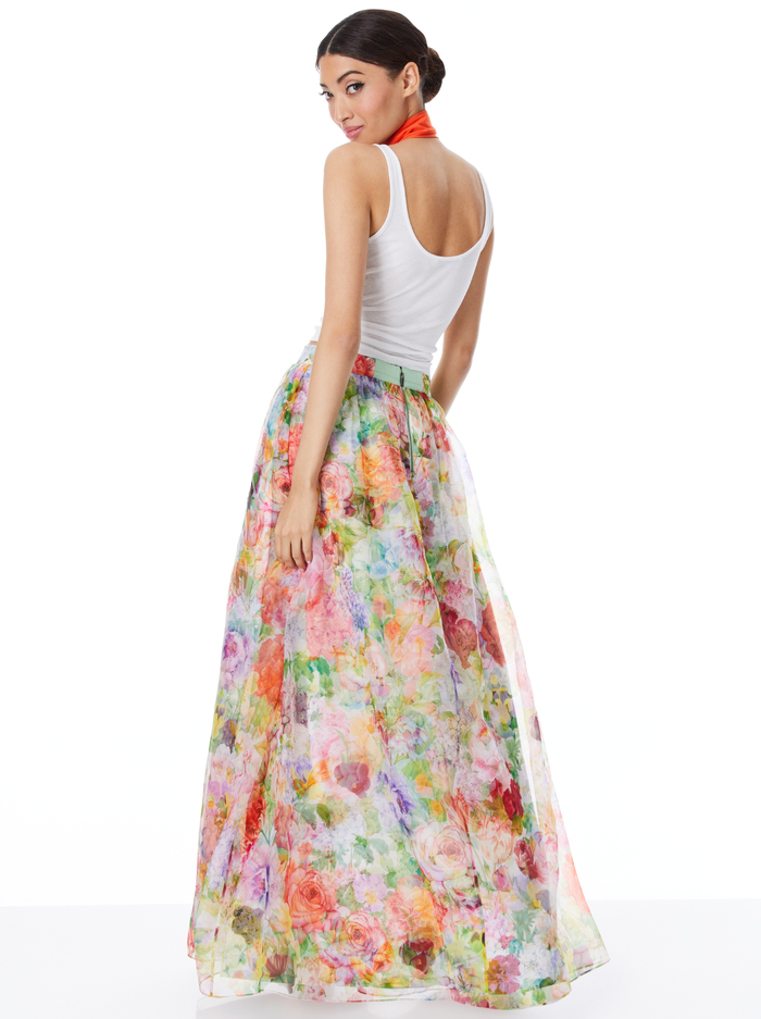DIXIE BALLGOWN SKIRT - DAWN FLORAL image 1 - Alice And Olivia