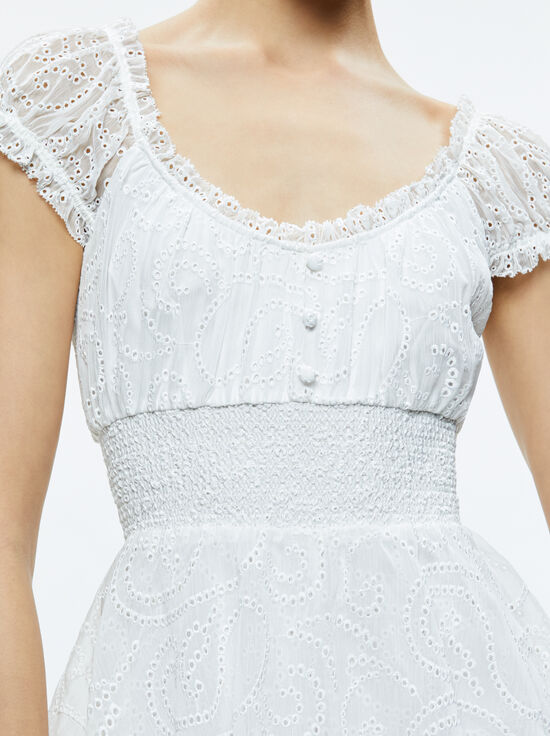 OFF WHITE-GRACIE RUFFLE ROMPER