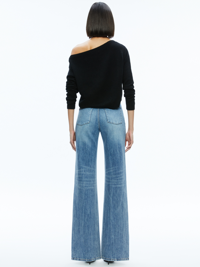 SHERRELL CASHMERE PULLOVER - BLACK image 1 - Alice And Olivia