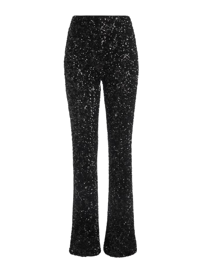 RMP SEQUIN PANT - BLACK image 5 - Alice And Olivia