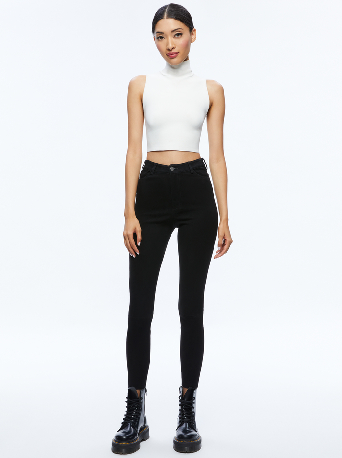 MIKAH SUEDE PANT - BLACK image 2 - Alice And Olivia