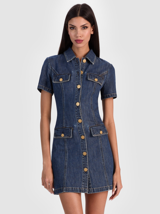 CAMBRIA VINTAGE-JAMIE DENIM MINI DRESS