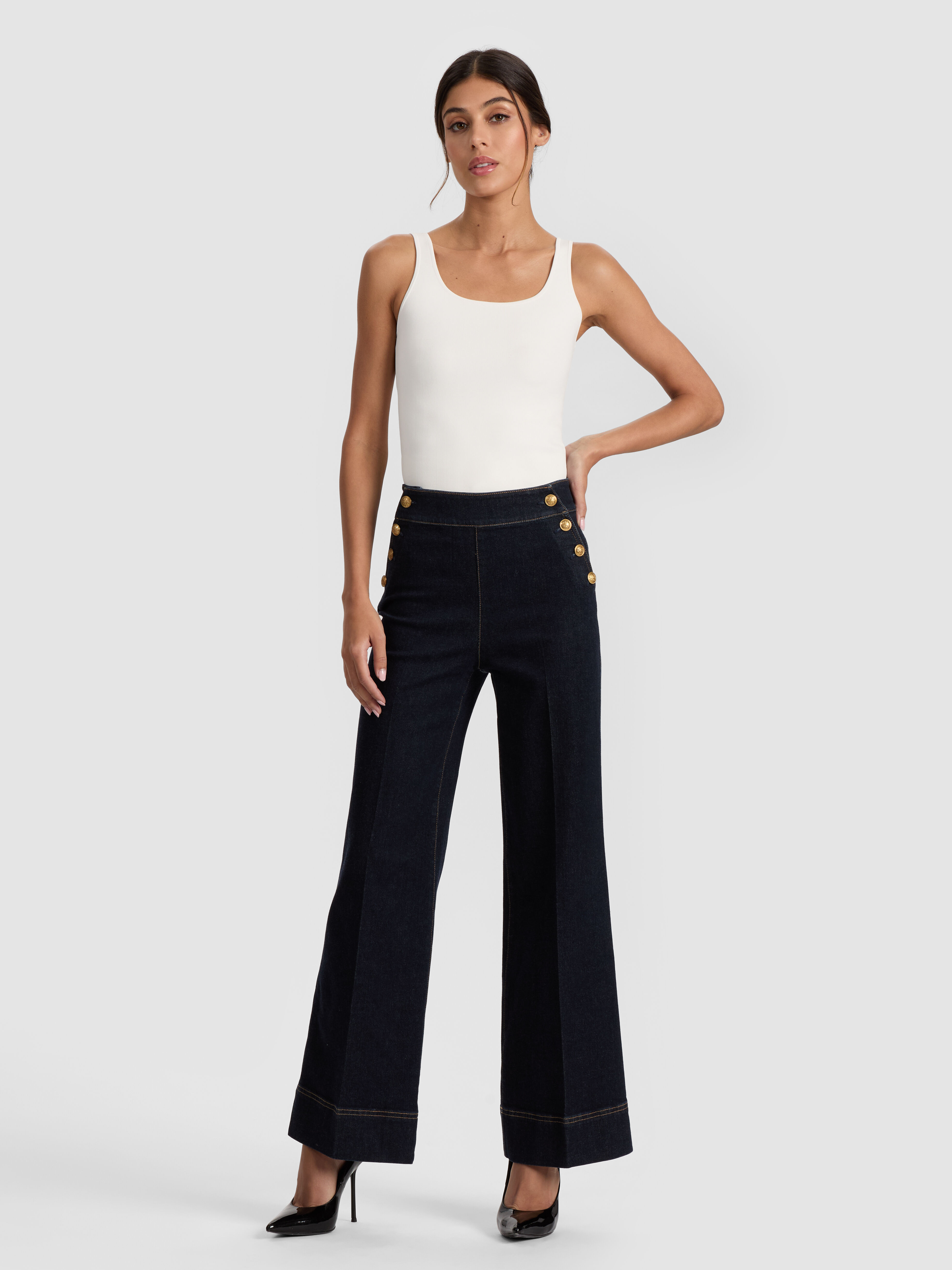 Blue Women's Designer Pants | Alice + Olivia