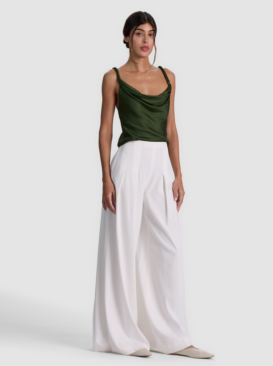 DARK FERN-MONIQUE TWIST STRAP TANK