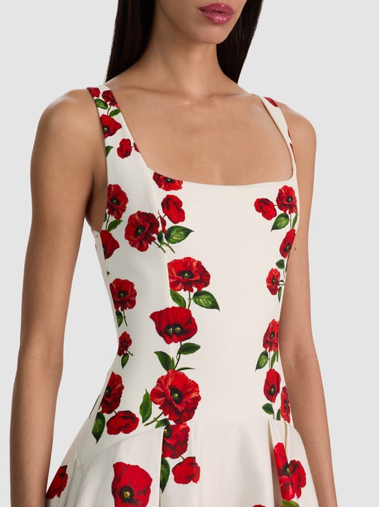 SUMMER POPPY-ADLEY DROP WAIST DRESS