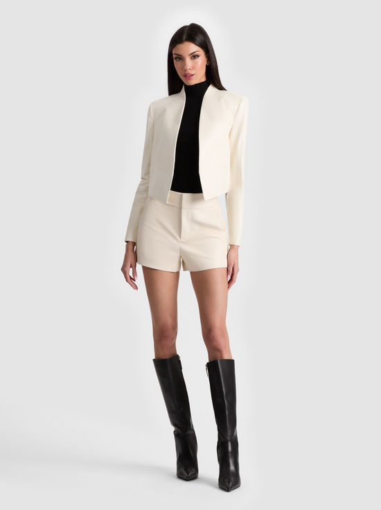 WHITE-NEW HARVEY LEATHER JACKET