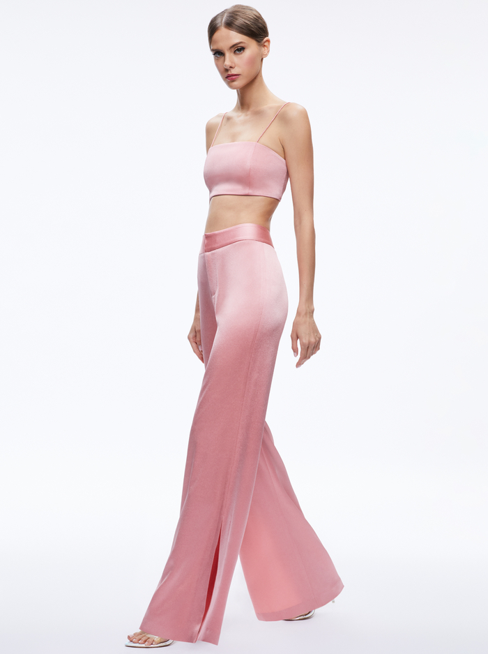 SASHA THIN STRAP CROP TOP - ROSE image 4 - Alice And Olivia