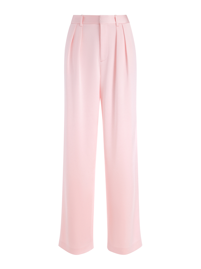 POMPEY HIGH WAISTED PLEATED PANTS - PETAL image 4 - Alice And Olivia