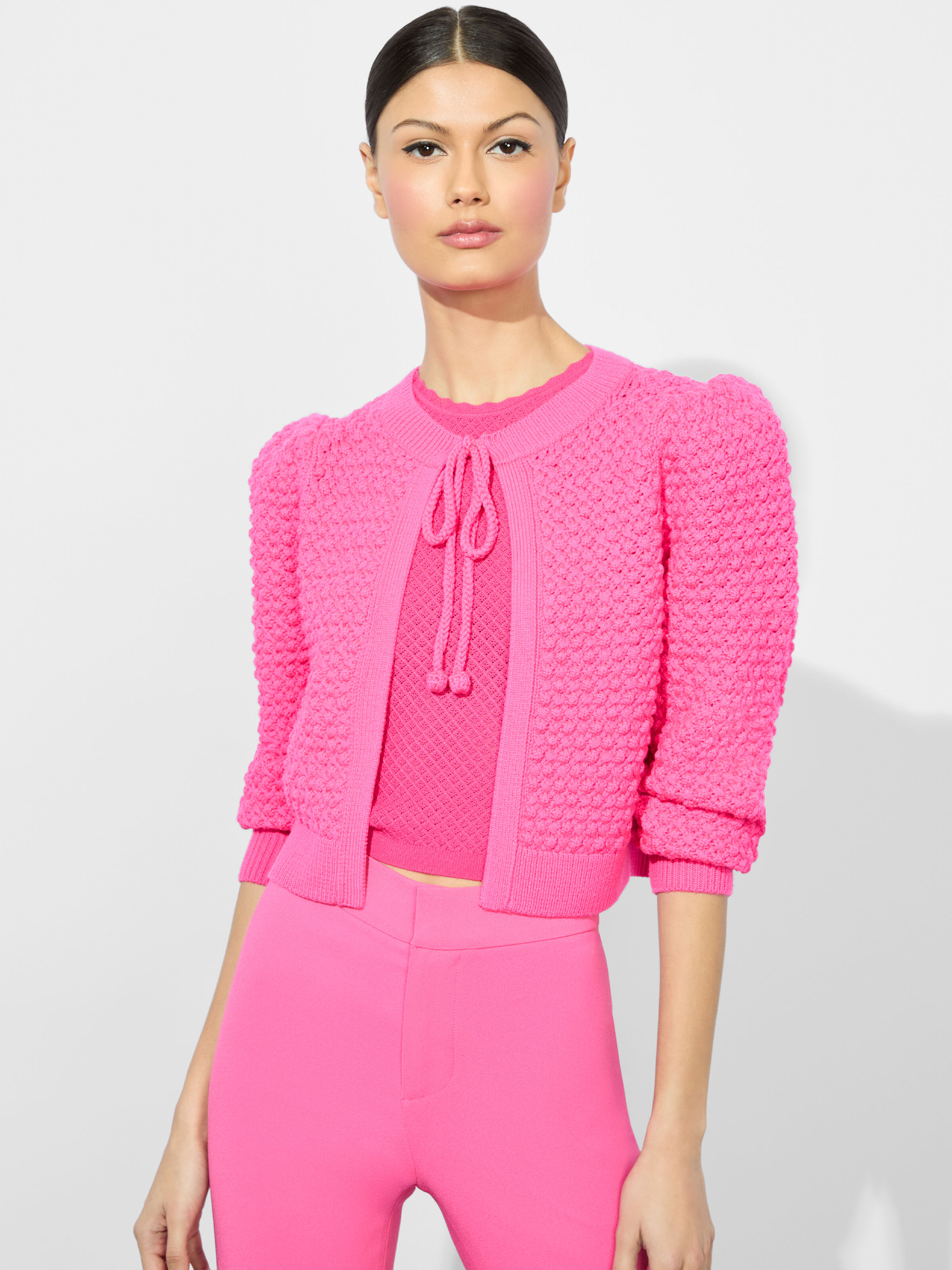 Kitty Cardigan In Wild Pink | Alice + Olivia Kitty Cardigan In Wild Pink | Alice + Olivia