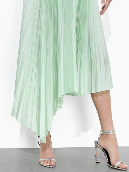 SEA SPRAY-JENARA PLEATED MIDI SKIRT