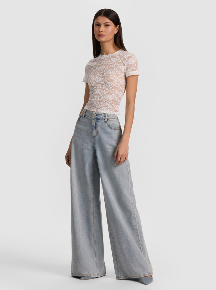 AMAZING JEAN - DARLA LIGHT INDIGO image 4 - ALICE + OLIVIA