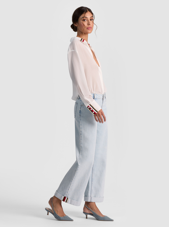 OFF WHITE-DIMITRA OVERSIZED BUTTON DOWN